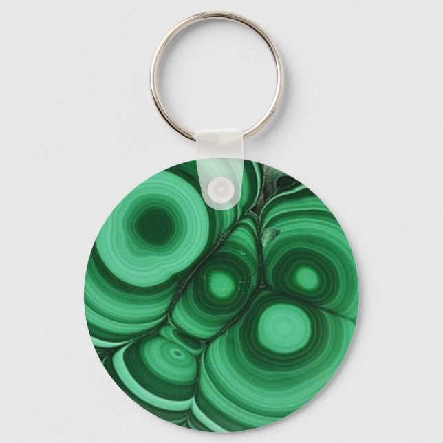 Malachite Bullseye Keychain (Front)