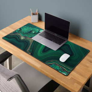 Malachite Cu6CO3(OH)2 Desk Mat