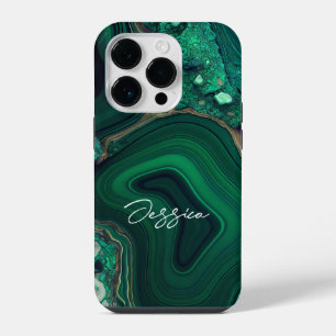 Malachite Cu6CO3(OH)2 iPhone 14 Pro Case