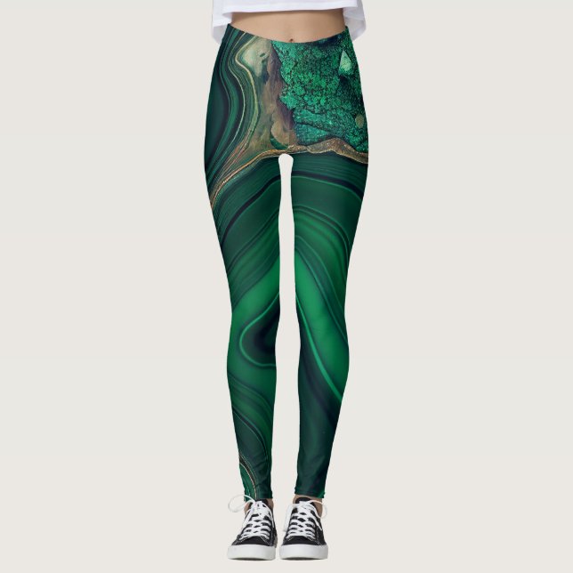 Malachite Cu6CO3(OH)2 Leggings (Front)