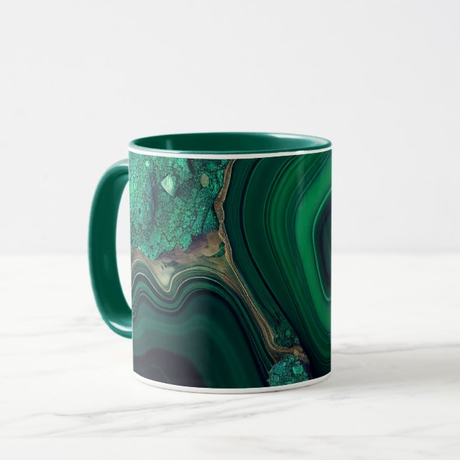 Malachite Cu6CO3(OH)2 Mug (Front Left)