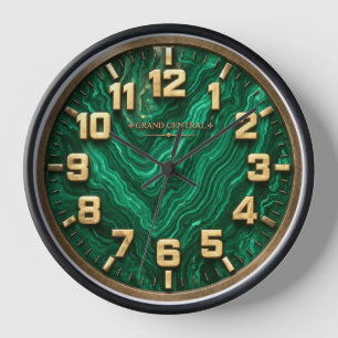 Malachite Decorative wall Clock