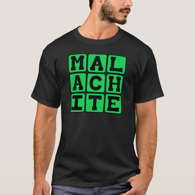 Malachite, Green Colour T-Shirt (Front)