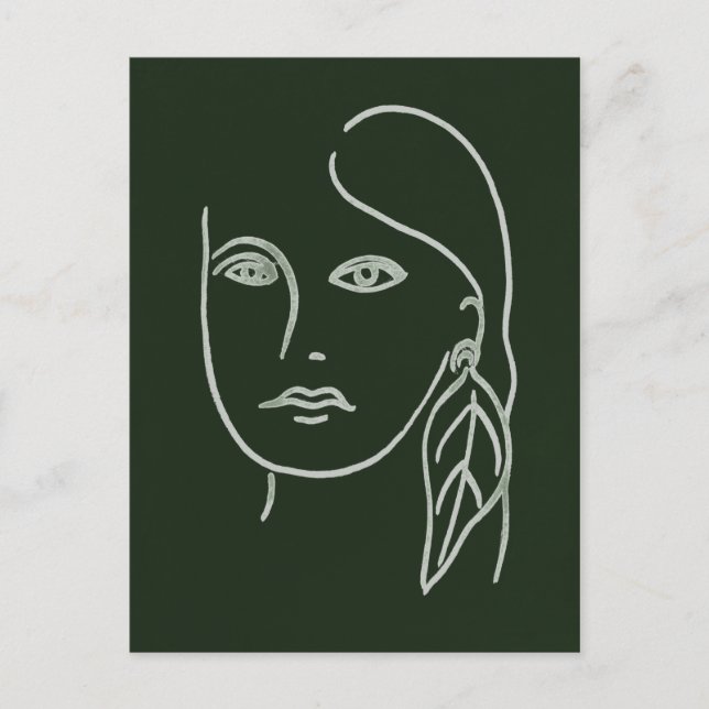 Malachite Portrait Postcard (Front)