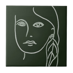 Malachite Portrait Tile