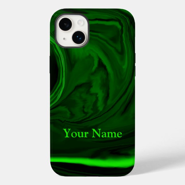 malachite stone green,personalised  Case-Mate iPho Case-Mate iPhone Case (Back)