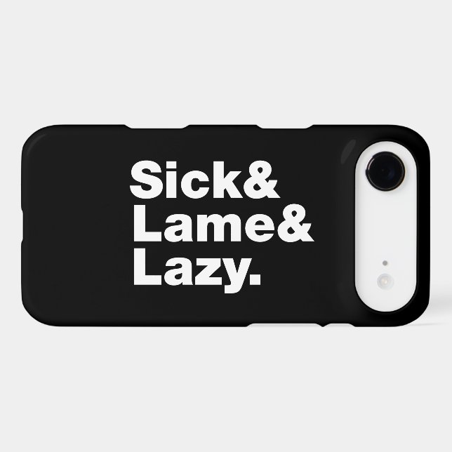 Malade & Lame & Lazy. (Verso (Horizontal))