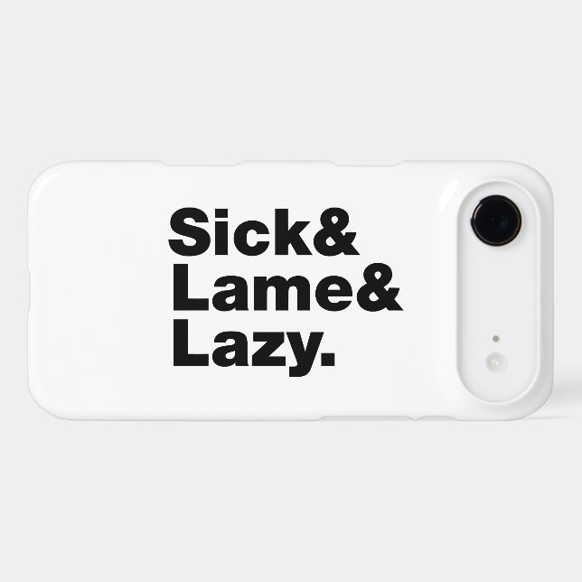 Malade & Lame & Lazy. (Verso (Horizontal))