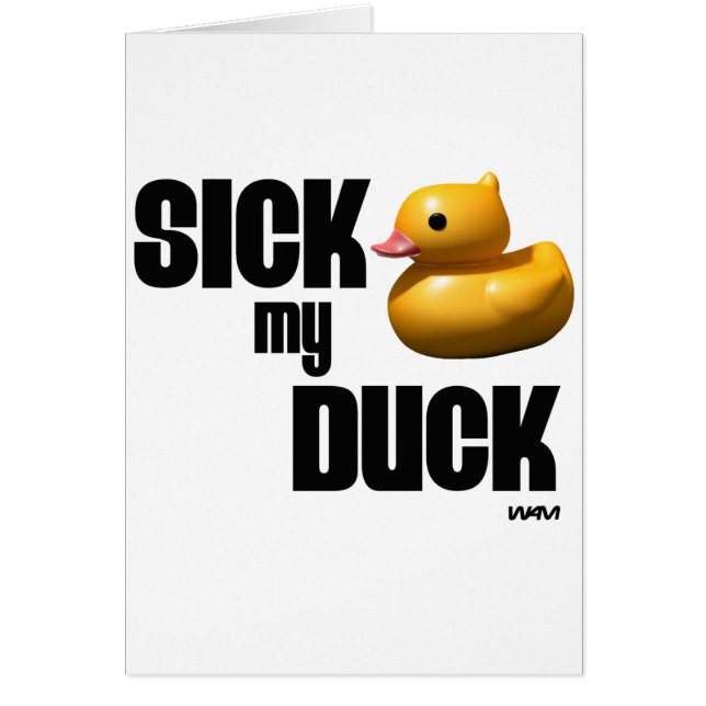 MALADE MON CANARD (Devant)