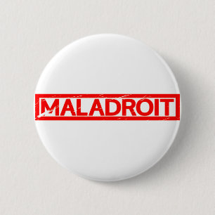 Maladroit Stamp 2 Inch Round Button