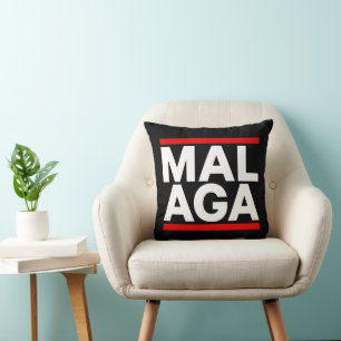 Malaga 2 throw pillow