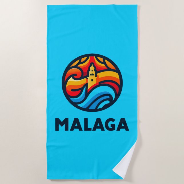 Malaga 3 beach towel (Front)