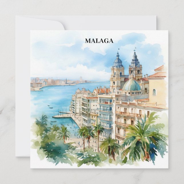 Malaga Andalusia Spain Travel  (Front)