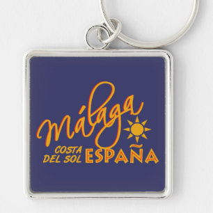 Málaga España custom key chain