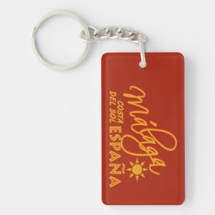 Málaga España custom key chain