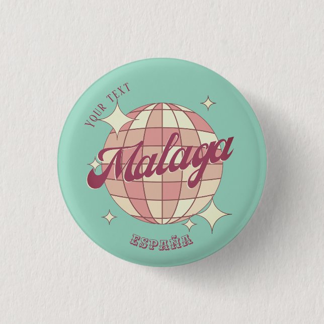 Málaga Malaga España spain accessory gift  1 Inch Round Button (Front)