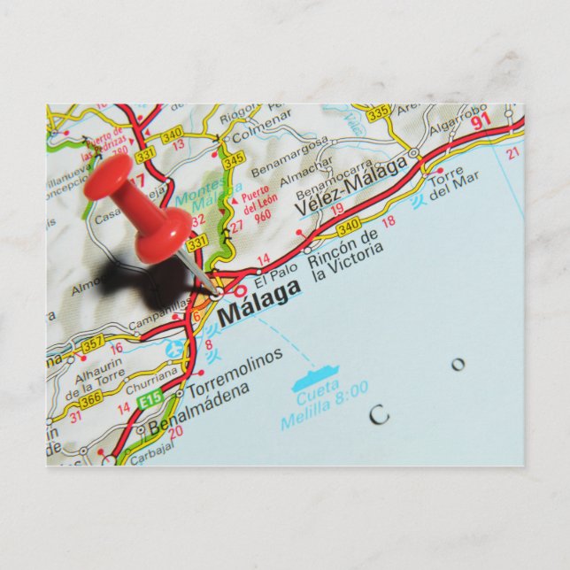 Malaga, Spain Postcard (Front)