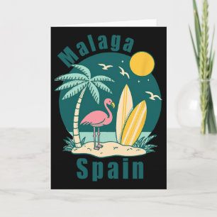 Malaga Spain Souvenirs Espana Travel Vacation Men  Card