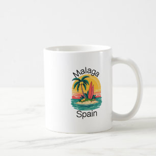 Malaga Spain Souvenirs Espana Travel Vacation Men Coffee Mug