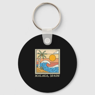 Malaga Spain Souvenirs Espana Travel Vacation Men Keychain