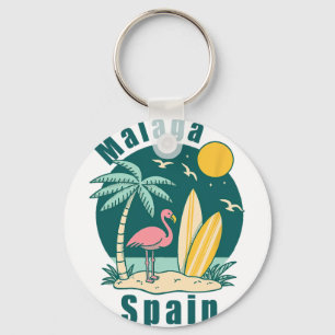 Malaga Spain Souvenirs Espana Travel Vacation Men  Keychain
