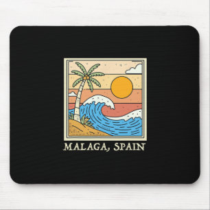 Malaga Spain Souvenirs Espana Travel Vacation Men Mouse Pad