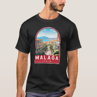 Malaga Spain Travel Art Vintage