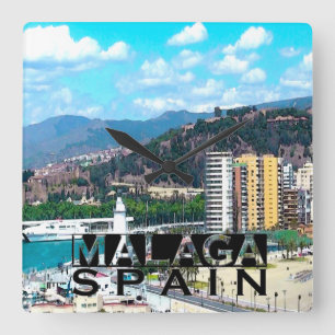 Malaga Square Wall Clock