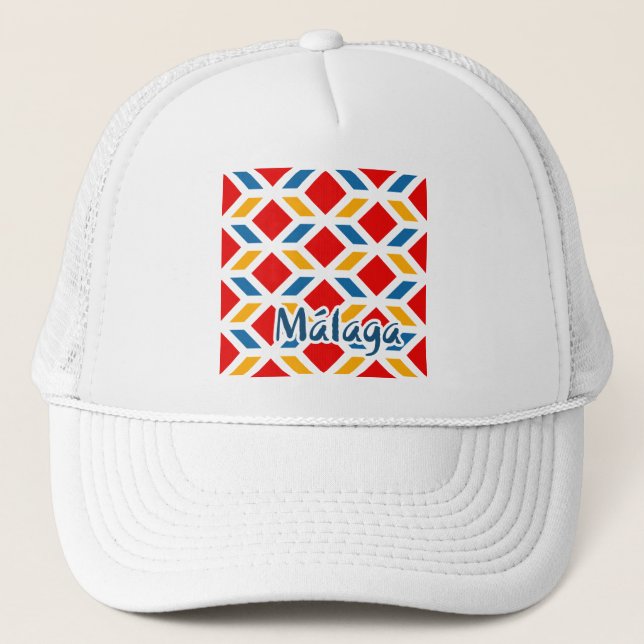 Malaga street walls 2 trucker hat (Front)