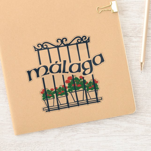 Malaga, window with flowers (Notebook)