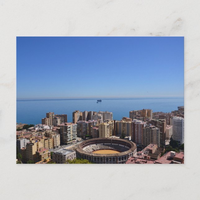 Malaga's Plaza de Toros Postcard (Front)