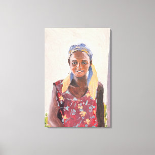Malagasy Girl 1989 Canvas Print