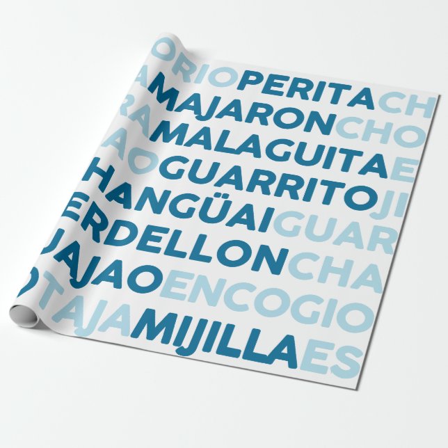 Malaguita Wrapping Paper (Unrolled)