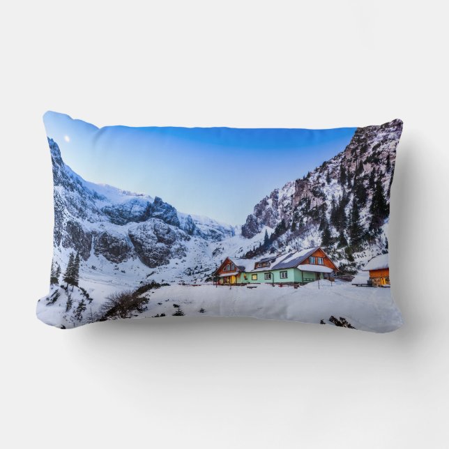 Malaiesti, Bucegi mountain Lumbar Pillow (Front)