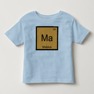 Malakai Name Chemistry Element Periodic Table Toddler T-shirt