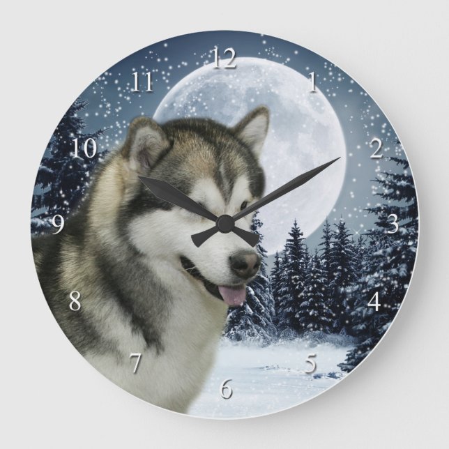 Malamute Clock (Front)