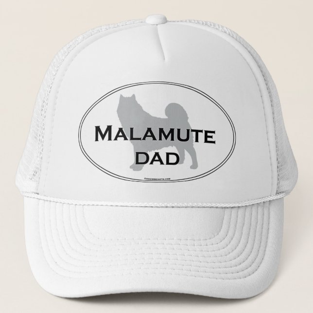 Malamute Dad Trucker Hat (Front)