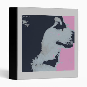 Malamute Dog Pop Art Binder