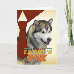 Malamute Father's Day Card