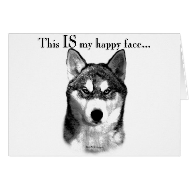 Malamute Happy Face (Front Horizontal)