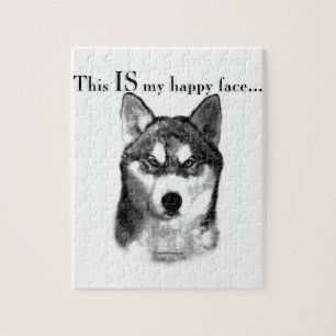 Malamute Happy Face Jigsaw Puzzle