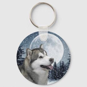 Malamute Keychain