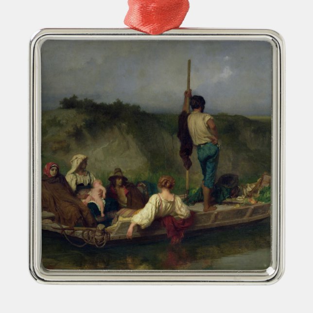 Malaria Metal Ornament (Front)