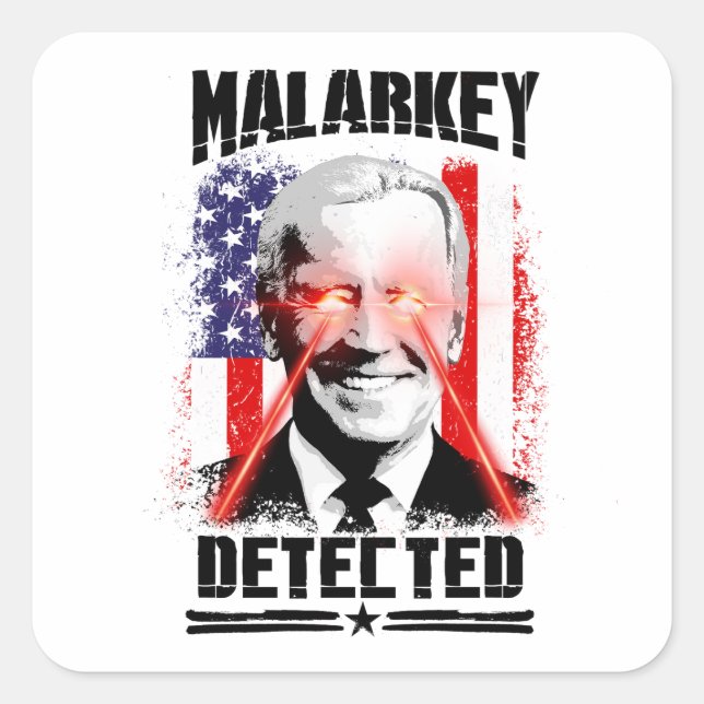 Malarkey Detected Square Sticker (Front)