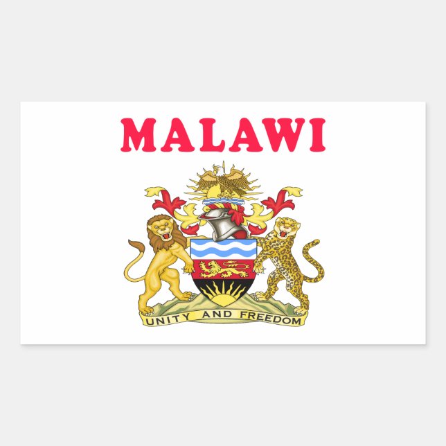 Malawi Coat Of Arms Designs Sticker (Front)