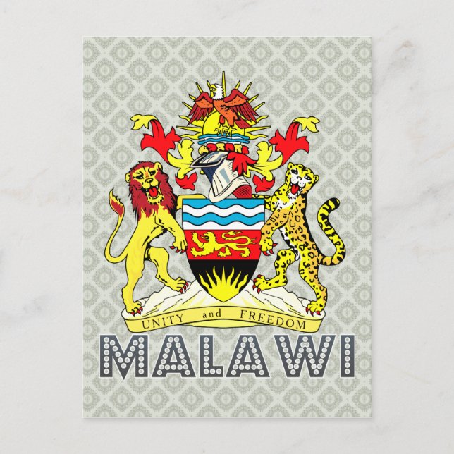 Malawi Coat of Arms Postcard (Front)