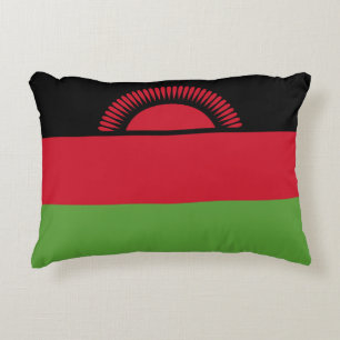 Malawi flag accent pillow