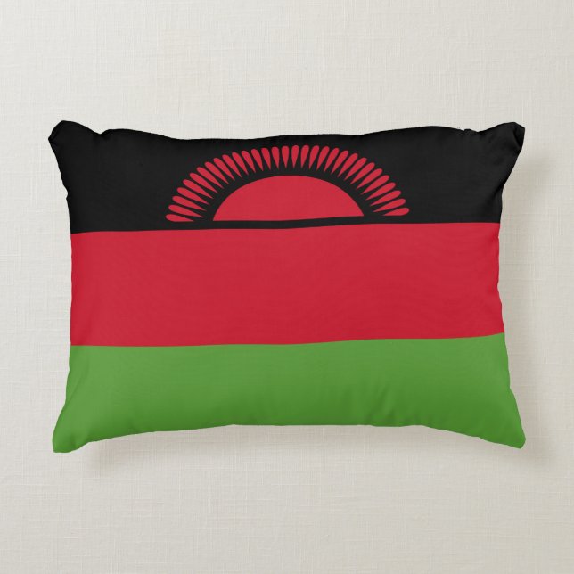 Malawi flag accent pillow (Front)