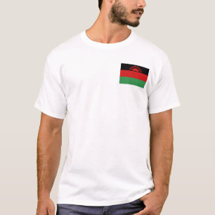 Malawi Flag and Map T-Shirt