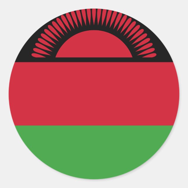 Malawi Flag Classic Round Sticker (Front)